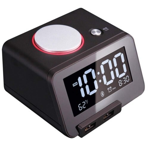 [Upgraded Version] Alarm Clock for Bedrooms with Bluetooth Speaker/2-Port Uni...