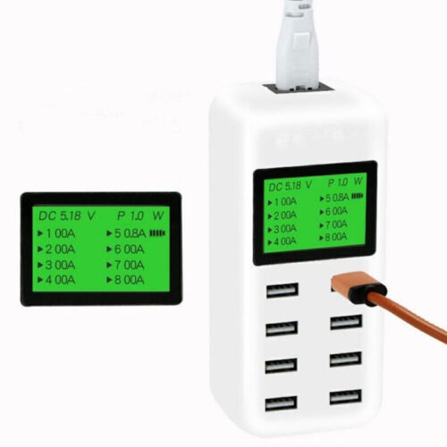 USB Wall Charger USB Charging Station for Multiple Devices USB 8-Ports Power Hub