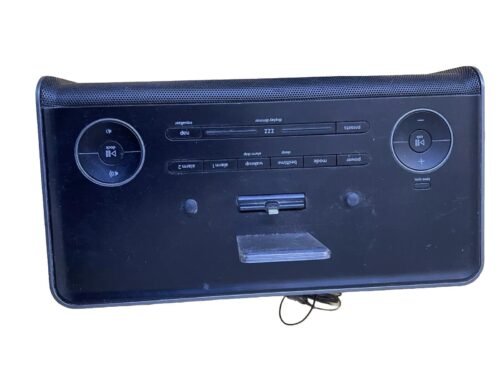 Used iHome Black Alarm Clock Radio iDL43