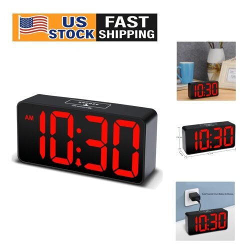 User-Friendly Digital Alarm Clock with Jumbo Display – Ideal for Seniors