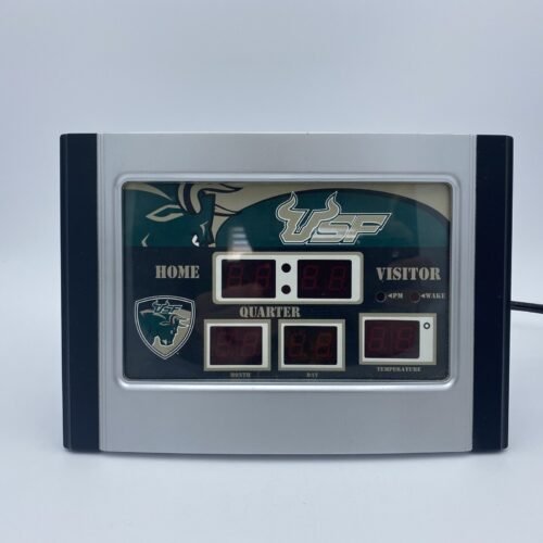 USF University Of South Florida Bulls SCOREBOARD Alarm Clock Man Cave Temp