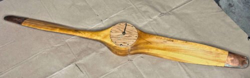 U.S Propellers Inc. 44" Number #2 Airplane Clock Wall Kitchen Garage WW2 Era