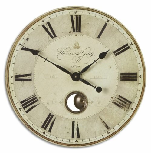 Uttermost 6032 Harrison Gray 23" Clock