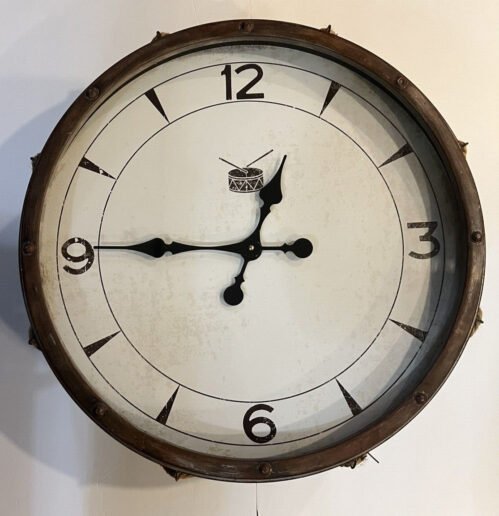 Uttermost Rope Snare Drum 21" Diameter Metal Wall Clock