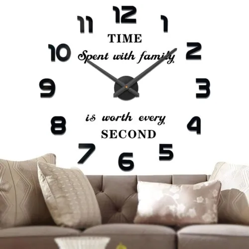 VANGOLD Large Wall Clocks for Living Room Decor, Decorative Wall Clocks Batte