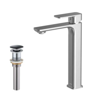 Venda Single Handle Single Hole Vessel Bathroom Faucet with Matching Pop up Drain featured image