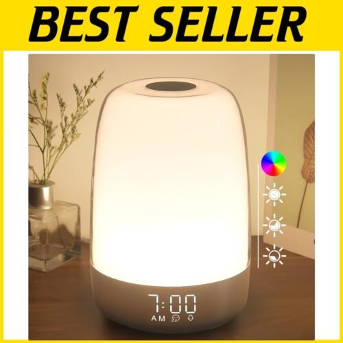 Versatile Touch Light & Alarm Clock for Kids - Sleep Aid & Ambient Mood Lamp