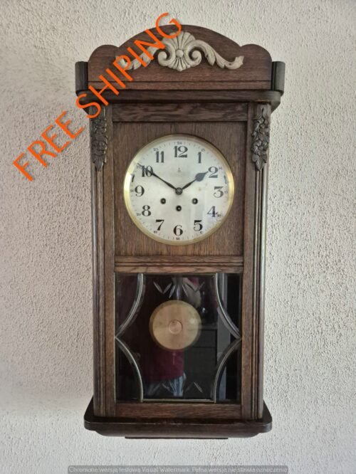 VERY RARE Gustav Becker Whittington and Westminster chime wall clock ( 0695 )