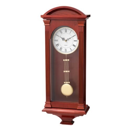 VEVOR Grandfather Clock Vintage Pendulum Wall Clock 26.7 in with Quartz Movement