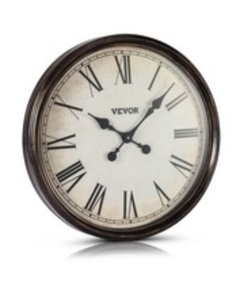 VEVOR Wall Clock 20 in Roman Numerals Battery Operated Silent Clocks