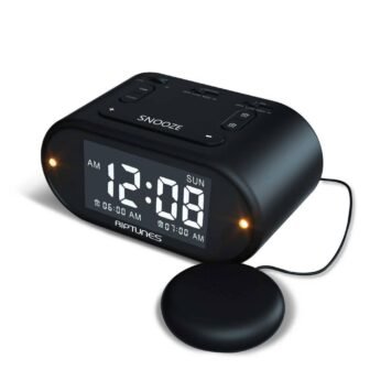 Vibrating Alarm Clock with Big Snooze Button and Full Range Dimmer -...