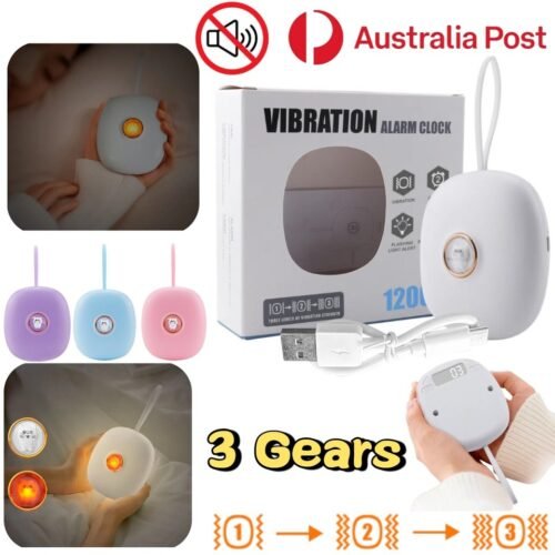 Vibration Alarm Clock Vibrating Silent Bed Shaker Under Pillow For Heavy Sleeper