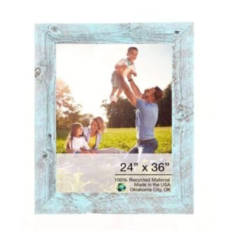 Victoria 24 in. W. x 36 in. Robin’s Egg Blue Picture Frame