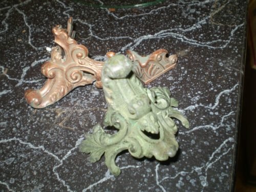 Victorian mantel clock feet