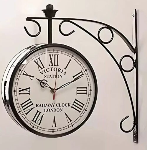 Victoria Station Clock 8'' Double Sided London Railway Wall Clock