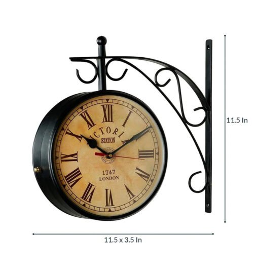 Victoria Station Clock, Wall Mounted Station Clock Antique Station Double sided