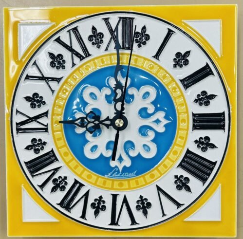 Vietri Ceramics Wall Capri Clock 8x8’’ Made And painted by Hand in Italy