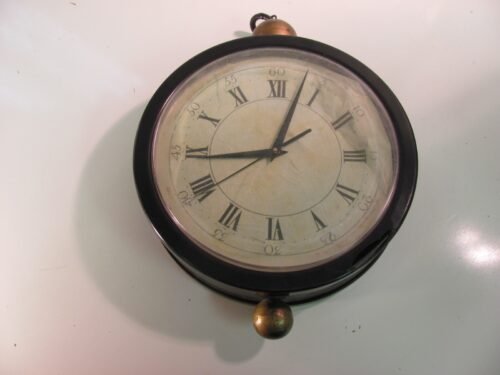 Vintage-Inspired Double Sided Hanging Wall Clock Wrought Iron Antique