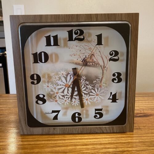 Vintage 10" Sunbeam Electric Wall Clock - Mid-Century MCM 428A Series WORKS