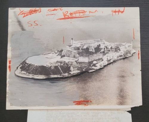 VINTAGE 1933 ALCATRAZ ISLAND UNITED STATES PENITENTIARY VINTAGE ORIGINAL PHOTO