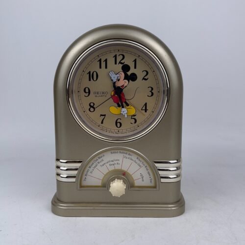Vintage 1968 Disney Mickey Mouse Seiko Musical Quartz Analog Alarm Clock