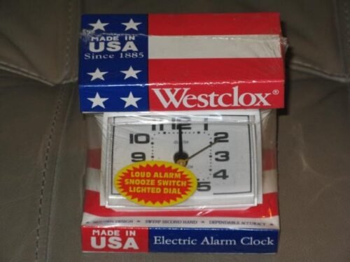 Vintage 1980s Westclox 22192 Bold II Electric Dial Alarm Clock White USA NEW