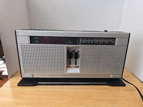 Vintage 1981 Westclox Digital Alarm Clock, Am/Fm Stereo Radio Working #80156