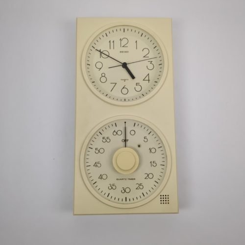 Vintage 1985 Seiko Wall Kitchen Clock And Timer. Tested, Working. Good Shape!