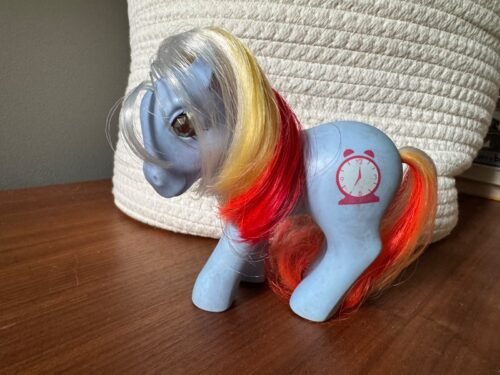 Vintage 1987 My Little Pony G1 Twinkle Eye Blue Alarm Clock