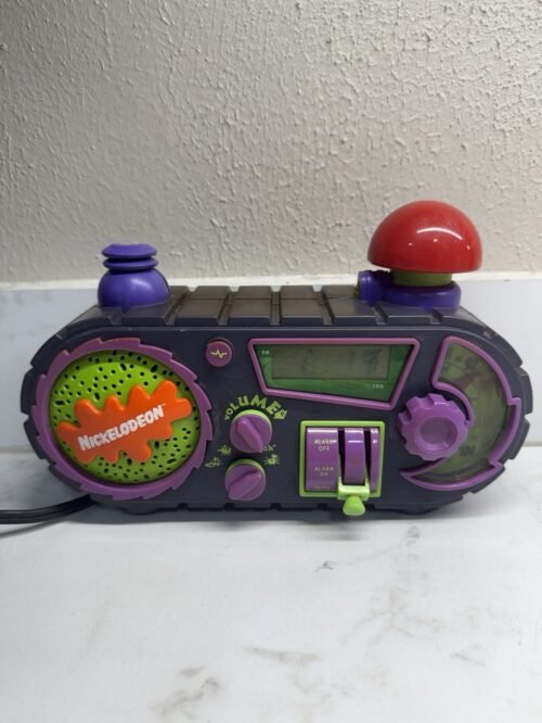 Vintage 1995 Nickelodeon Time Blaster Rise Slime Alarm Clock Radio WORKS read