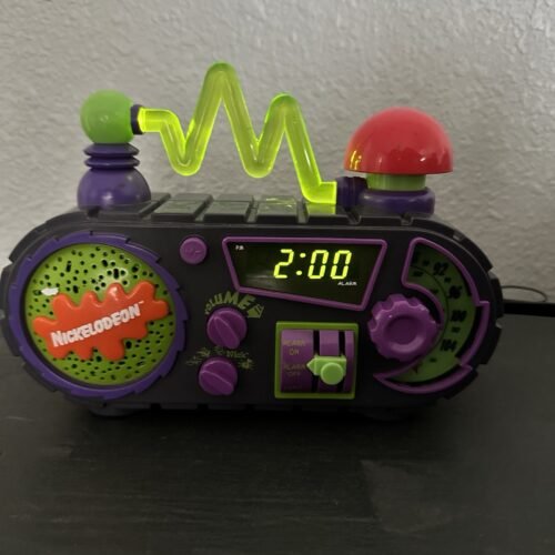 Vintage 1995 Nickelodeon Time Blaster Rise Slime Alarm Clock Work