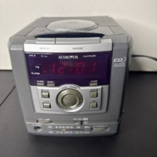 Vintage 1998 Audiovox AM/FM Alarm Clock Radio CD Player CD1162 Tested*