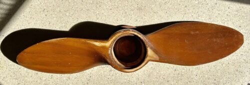 Vintage 24 Inch Wooden Propeller For A Barometer Or Clock Display