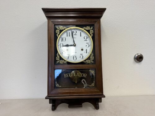 Vintage, 31-Day Regulator Pendulum Wall Clock Key Wind