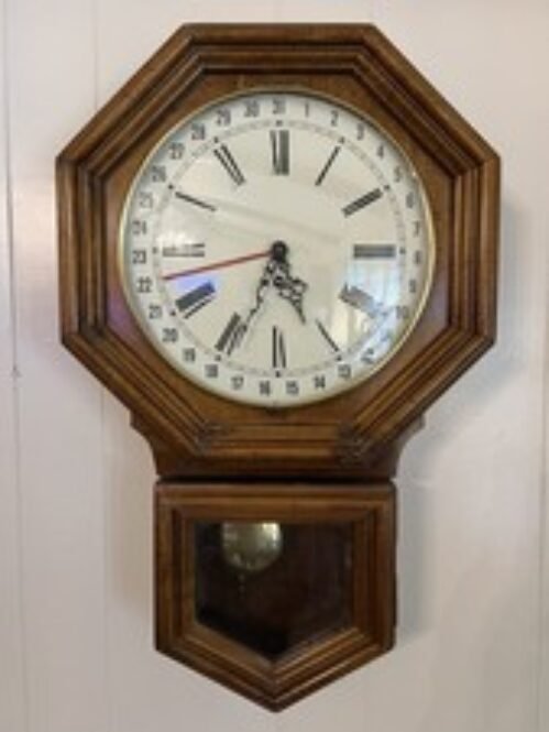 Vintage 31 Days Calendar Hanging Wall Clock West Germany Manual Windup w/ Key