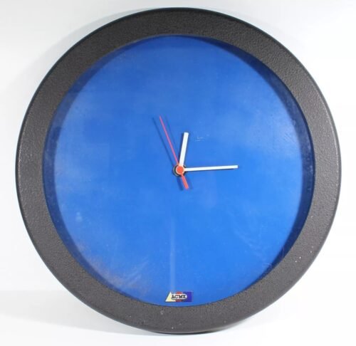 Vintage ACME Studio Large 18" BLUE Heavy Duty Wall Clock