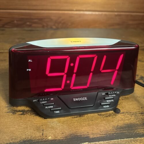 Vintage Advance intertex ETL Clock Model 4081 ,Alarm &Light Works Great