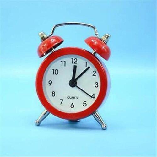 Vintage Alarm Clock Twin Bell Extra Loud Battery Classic Backlight Bedroom Decor