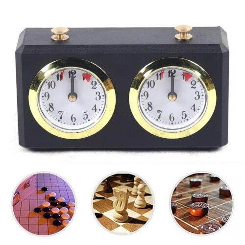 Vintage Analog Chess Clock W/ Alarm Chinese Chess Timer I-GO Game Competition