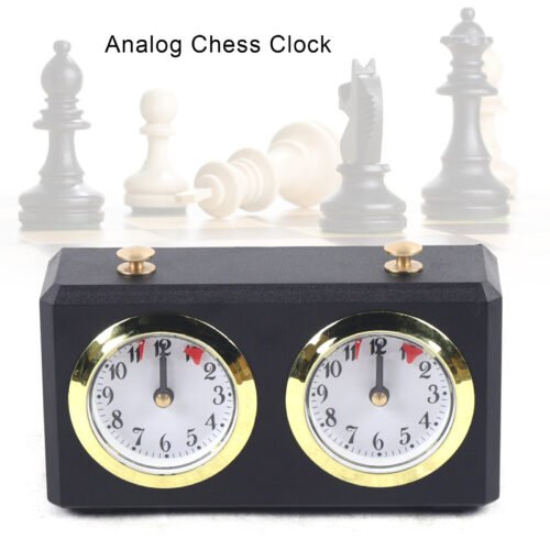 Vintage Analog Chess Clock W/ Alarm Chinese Chess Timer I-GO Game Competition