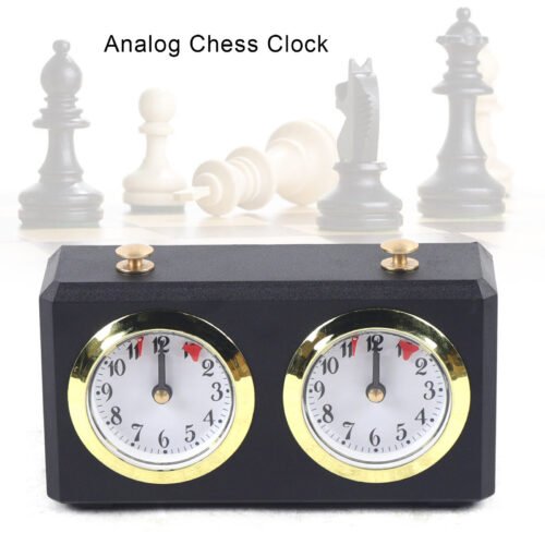 Vintage Analog Chess Clock W/ Alarm Chinese Chess Timer I-GO Game Competition