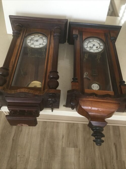 Vintage Antique Wall Clocks. Two. Pickup Only.