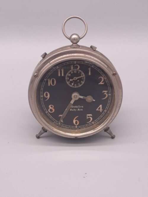 Vintage Antique Westclox Baby Ben Alarm Clock Peg Leg W/ Repeater Works No Alarm