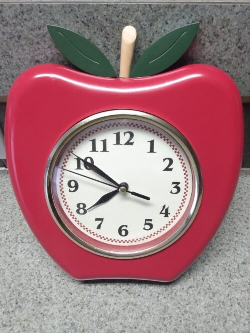 vintage apple wall clock