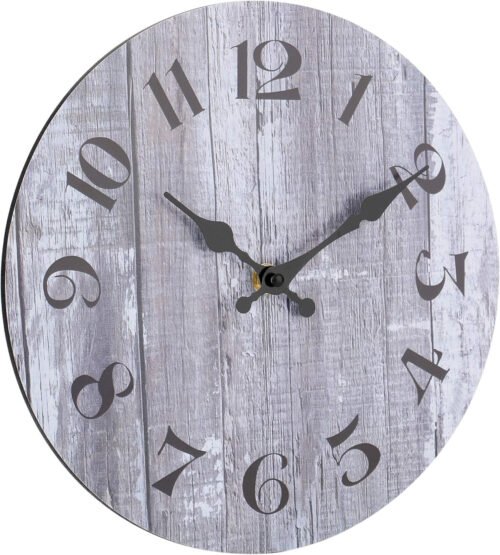 Vintage Arabic Numeral Design Rustic Country Tuscan Style Wooden Decorative r...