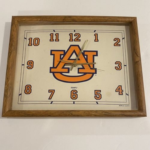 Vintage Auburn Tigers Wall Clock - Collegiate - Retro Sport Bar Man Cave-NotWork