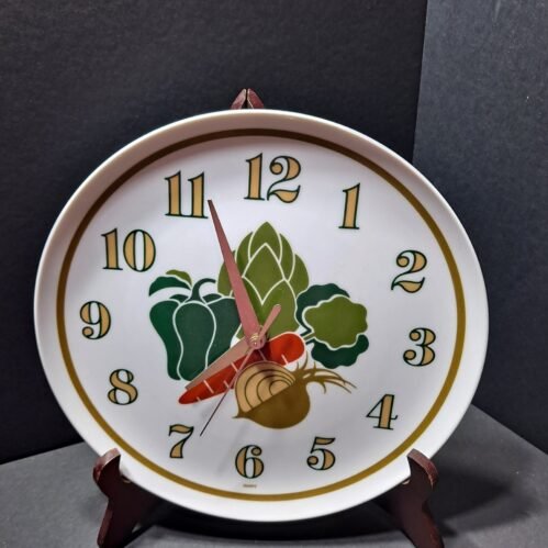Vintage Avon Gallery Originals Ceramic Vegetable Clock! NIB!! Rare