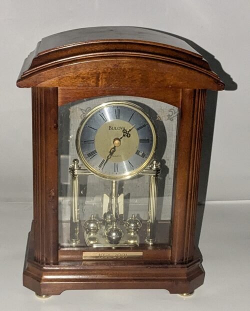Vintage Beautiful Bulova 11 1/2" Tall 1951-2001 Mantle Clock