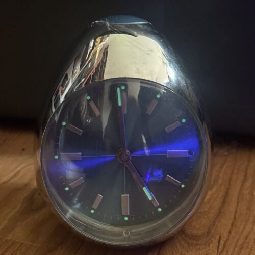Vintage Blessing Space Age Cyan Egg Clock - Retro-Futuristic West Germany
