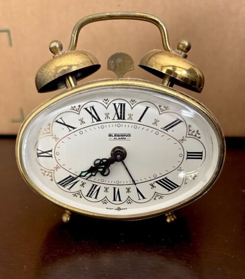 Vintage Blessings West Germany Alarm Table Clock Tested / Works (West Germany)